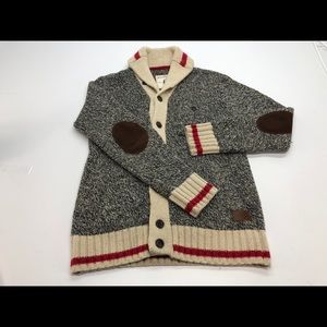 Roots Cabin Canada cardigan sweater Medium